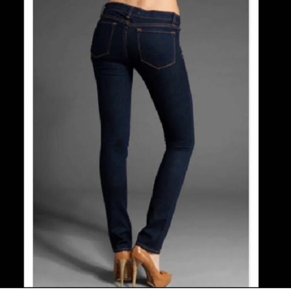 Dark Wash Skinny Jeans Size 26 J Brand Pencil Leg Style Low rise - Picture 7 of 8